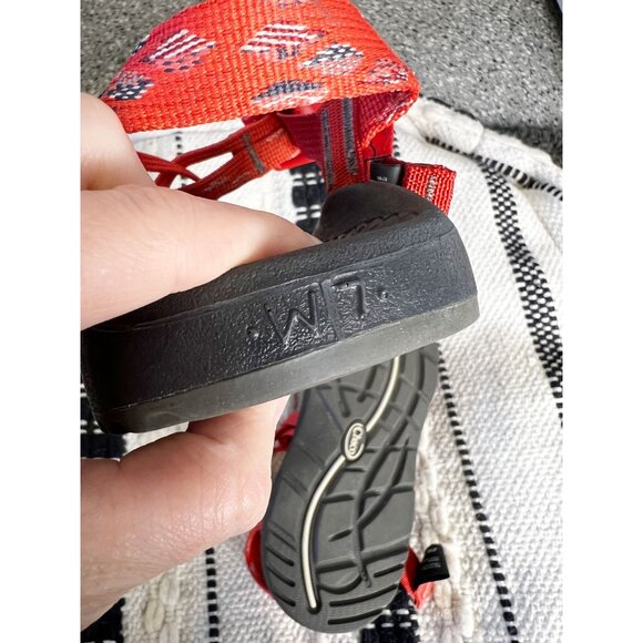 CHACO Women's Z/Cloud X2 Remix Sandals Placas Grenadine Size 7 Hiking Travel - Picture 6 of 6